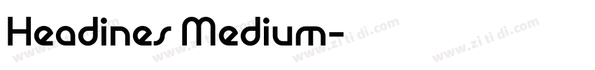 Headines Medium字体转换